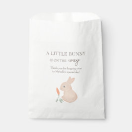 A Little Bunny is op de weg Baby shower Favor Bag Bedankzakje