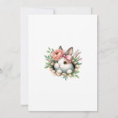 A Little Bunny is op weg Uitnodiging, Baby Kaart (Achterkant)