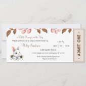 A Little Bunny is op weg Uitnodiging, Baby Kaart (Voorkant)