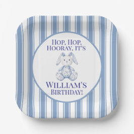 A Little Bunny is Turning One Papieren Bordje