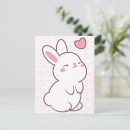 A Little Bunny Made of Feelings Briefkaart