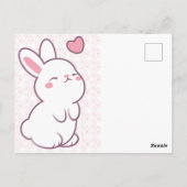 A Little Bunny Made of Feelings Briefkaart (Achterkant)