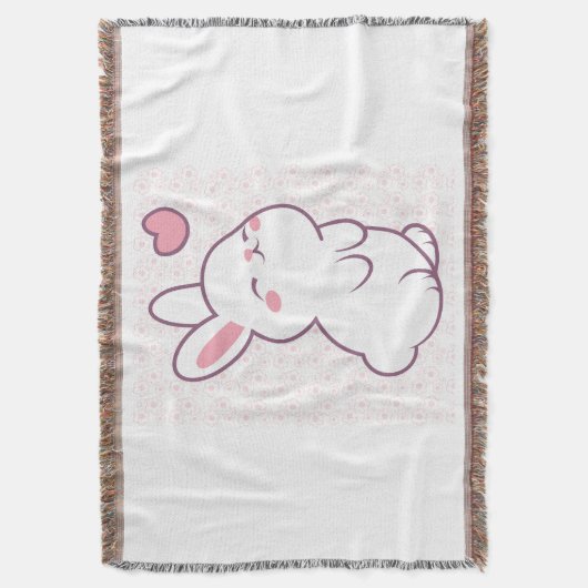 A Little Bunny Made of Feelings Deken (Voorkant Verticaal)