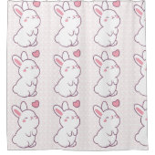 A Little Bunny Made of Feelings Douchegordijn (Voorkant)