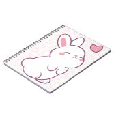 A Little Bunny Made of Feelings Notitieboek (Linkerzijde)