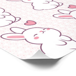 A Little Bunny Made of Feelings Perfect Poster