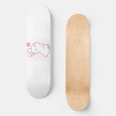 A Little Bunny Made of Feelings Persoonlijk Skateboard (Voorkant)