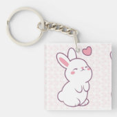 A Little Bunny Made of Feelings Sleutelhanger (voorkant)