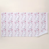 A Little Bunny Made of Feelings Strandlaken (Voorkant)