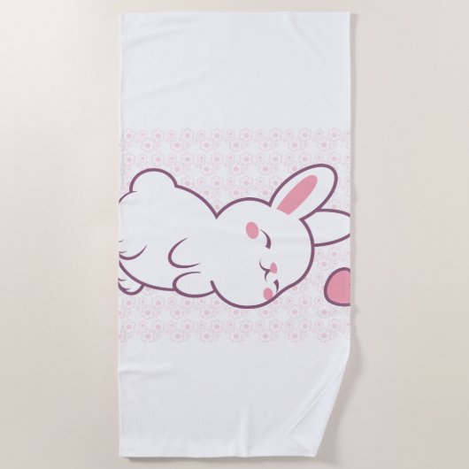 A Little Bunny Made of Feelings Strandlaken (Voorkant)