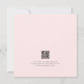 A Little Bunny Pink Rainbow Baby Shower Invitation (Achterkant)