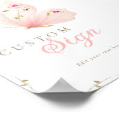A Little Butterfly Aangepast Tafelbord Poster (Hoek)