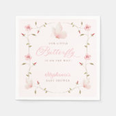 A Little Butterfly Baby Shower Servet (Voorkant)