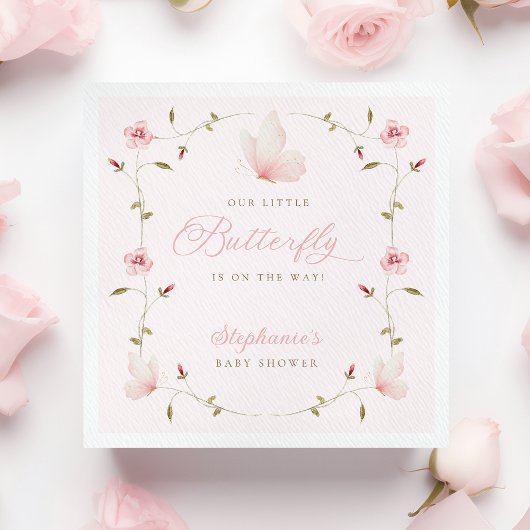 A Little Butterfly Baby Shower Servet