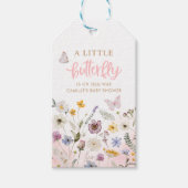 A little Butterfly Girl Baby Shower Cadeaulabel (Voorkant)