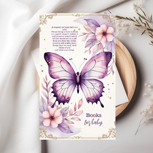 A Little Butterfly Is On Way Boeken voor Baby Informatiekaartje
