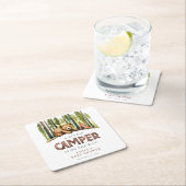 A Little Camper Forest Baby Shower Kartonnen Onderzetters (Insitu)