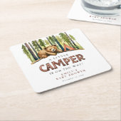 A Little Camper Forest Baby Shower Kartonnen Onderzetters (Schuin)