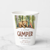 A Little Camper Forest Baby Shower Papieren Bekers (Achterkant)