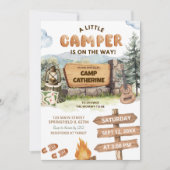 A Little Camper On The Way Baby Shower Kaart (Voorkant)