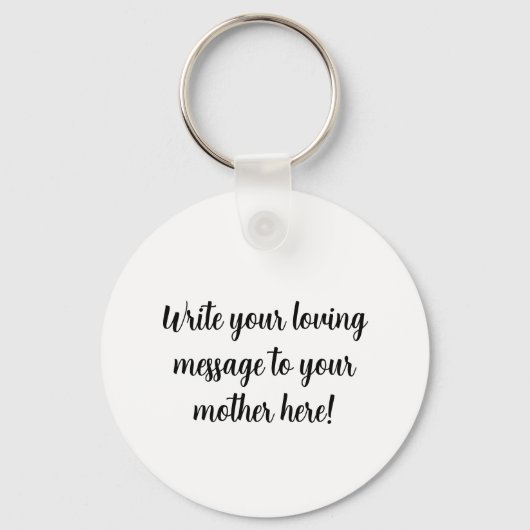 A Little Cat’s Gift for Mom Sleutelhanger (Achterkant)