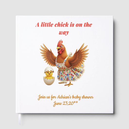 A little chick is on the way gastenboek (Voorkant)