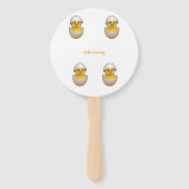 A little chick is on the way  handwaaier (Achterkant)