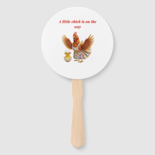 A little chick is on the way  handwaaier (Voorkant)