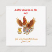 A little chick is on the way  informatiekaartje (Voorkant)