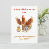 A little chick is on the way kaart (Staand voorkant)