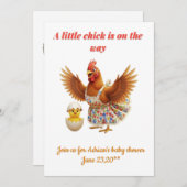 A little chick is on the way kaart (Voorkant / Achterkant)