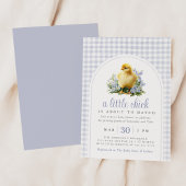 A Little Chick Spring Lavender Baby Shower Kaart