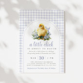 A Little Chick Spring Lavender Baby Shower Kaart