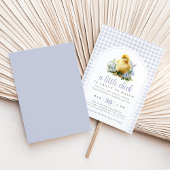 A Little Chick Spring Lavender Baby Shower Kaart