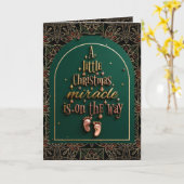 A Little Christmas Miracle Is on the Way Kaart (Gele Bloem)