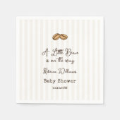 A Little Coffee Bean is on The Way Baby Shower Servet (Voorkant)