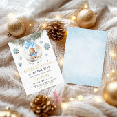 A Little Cookie Baubles Gingerbread Baby Shower Kaart