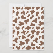 A Little Cowboy Baby Shower Boy Invitation Kaart (Achterkant)