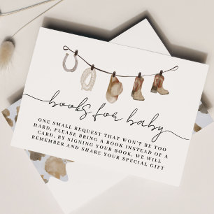 A Little Cowboy Boeken voor Baby Informatiekaartje