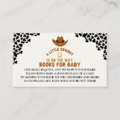 A Little Cowboy Is on The Way Cute Baby Shower Informatiekaartje (Voorkant)