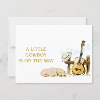A Little Cowboy is on the Way Postcard Briefkaart