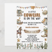 A Little Cowboy is op weg naar een rustiek Baby sh Kaart (Voorkant / Achterkant)