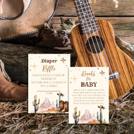 A Little Cowboy Western Boy Boeken voor Baby Informatiekaartje