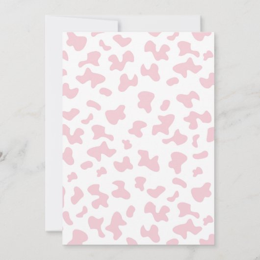 A little Cowgirl Baby Shower Girl Kaart (Achterkant)