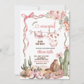 A little cowgirl baby shower kaart (Voorkant)