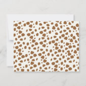 A Little Cowgirl Is on The Way Cute Baby Shower Bedankkaart (Achterkant)