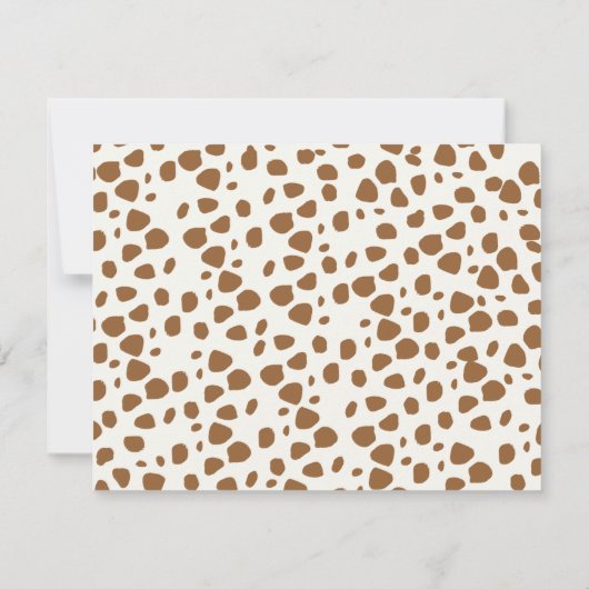 A Little Cowgirl Is on The Way Cute Baby Shower Bedankkaart (Achterkant)