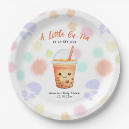 A Little Cu-Tea Bubble Tea Baby Shower Papieren Bordje