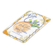 A Little Cutie: Baby Shower Invite Magneet (Linkerzijde)