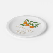 A Little Cutie Baby Shower Papieren Bordje (Gekanteld)